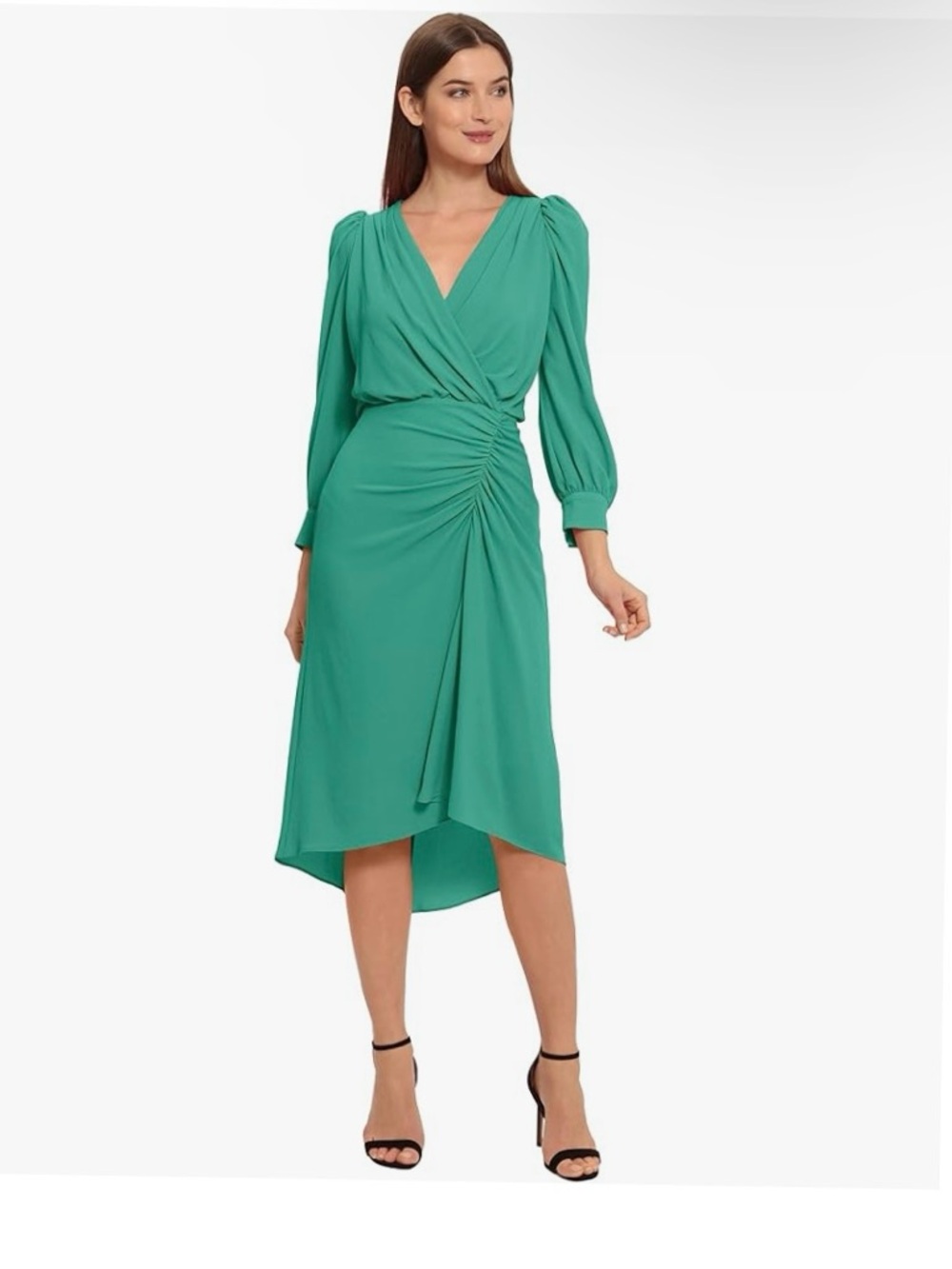 New Women 4 Maggy London Womens Dresses Long Sleeve Catalina Crepe Dress